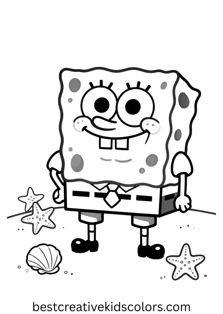 SpongeBob coloring pages Printable PDF
