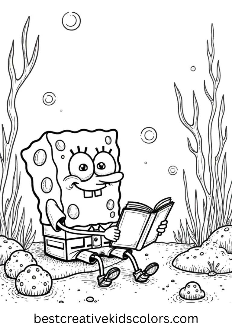 Spongebob color pages for adults