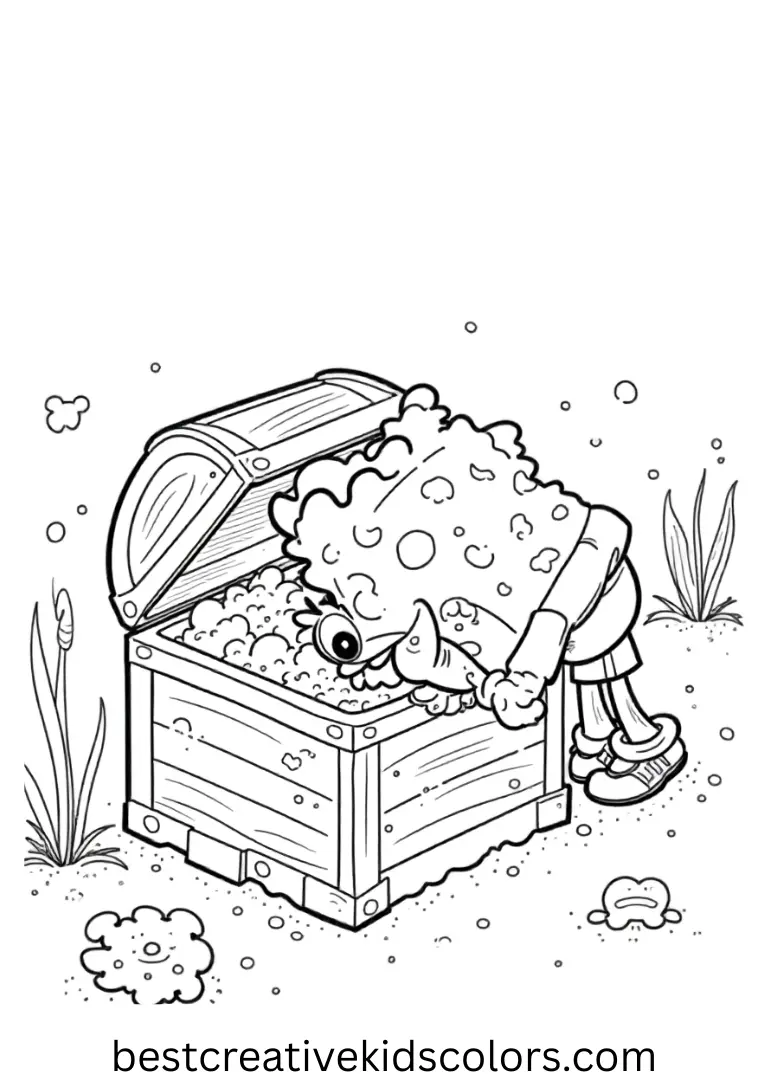 Spongebob color pages pdf