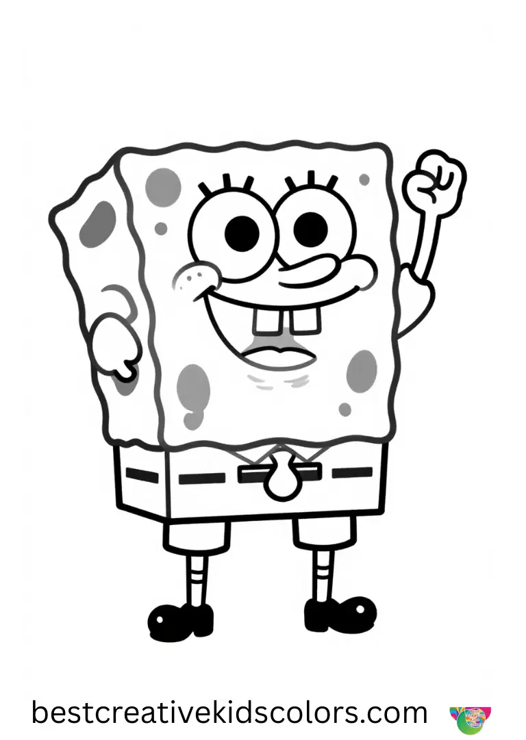 Spongebob coloring pages printable pdf for adults captures SpongeBob arranging glittering ice icicles.