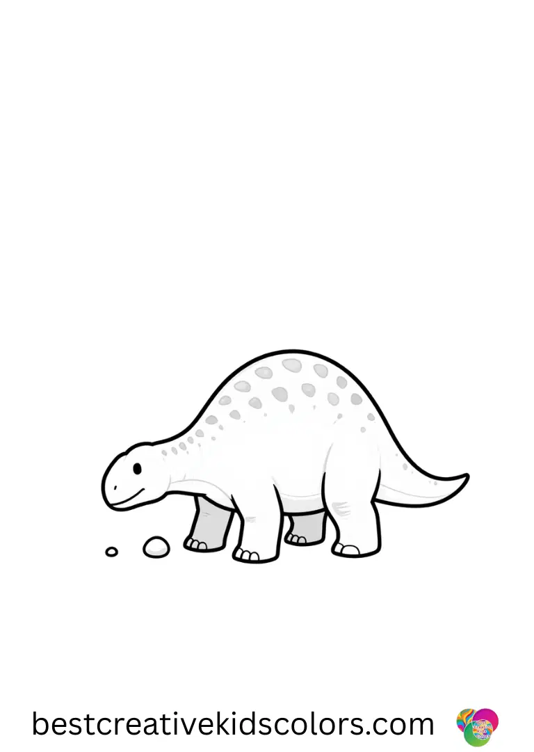 Stegosaurus dinosaur coloring page pdf