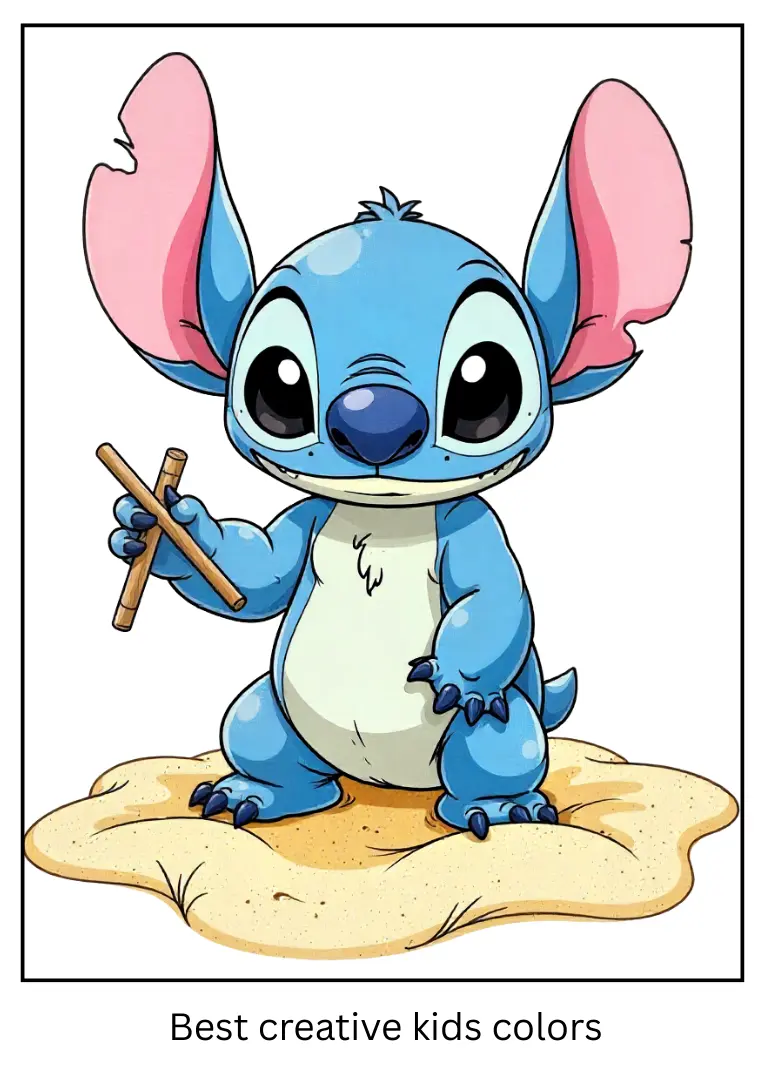 Stitch Drawing in the Sand