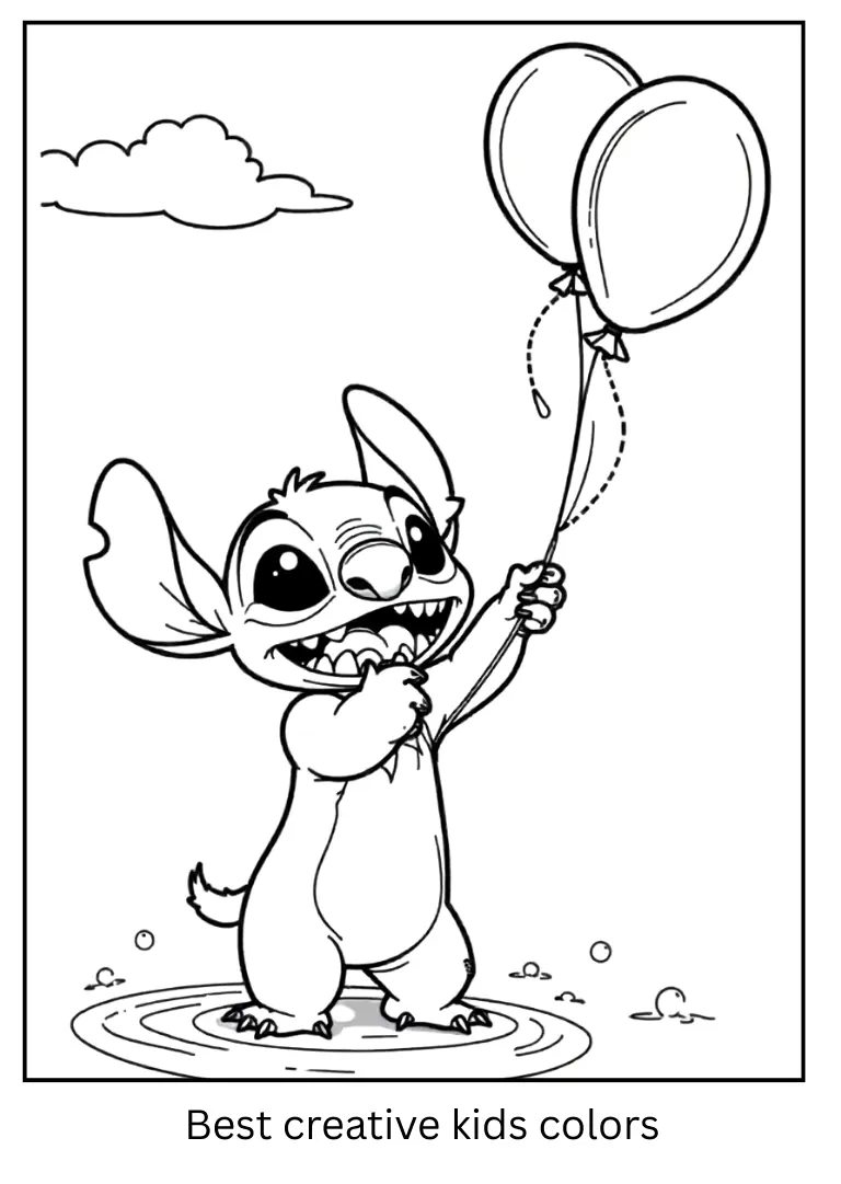 Stitch Having a Water Balloon Fight