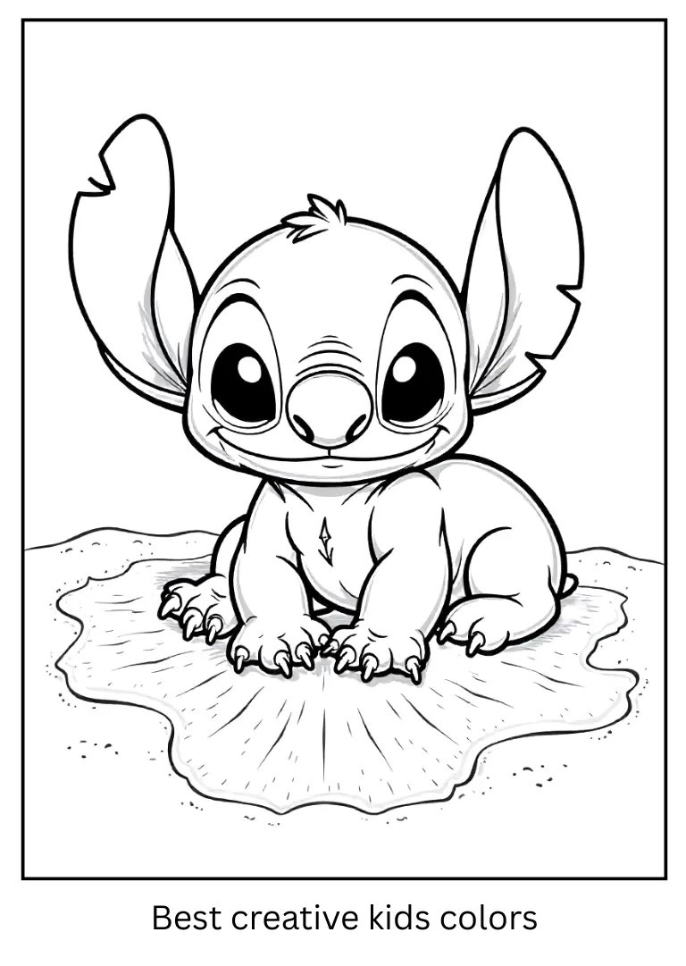Stitch Making Sand Angels