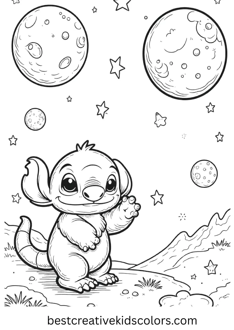 Stitch Painting a Cosmic Sky Printable