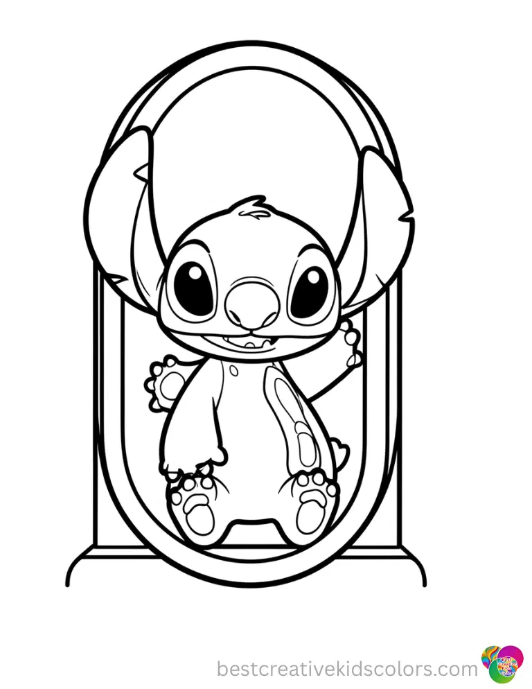 Stitch adult coloring pages