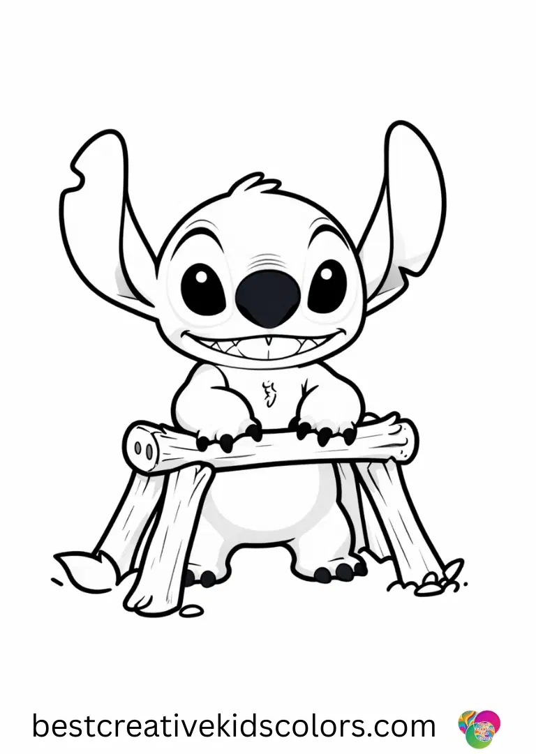 Stitch coloring Book PDF