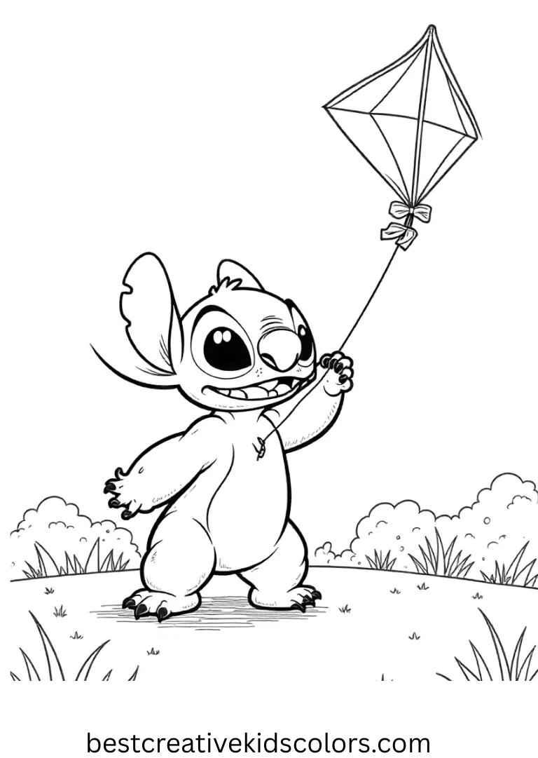 Stitch coloring pages free printable pdf