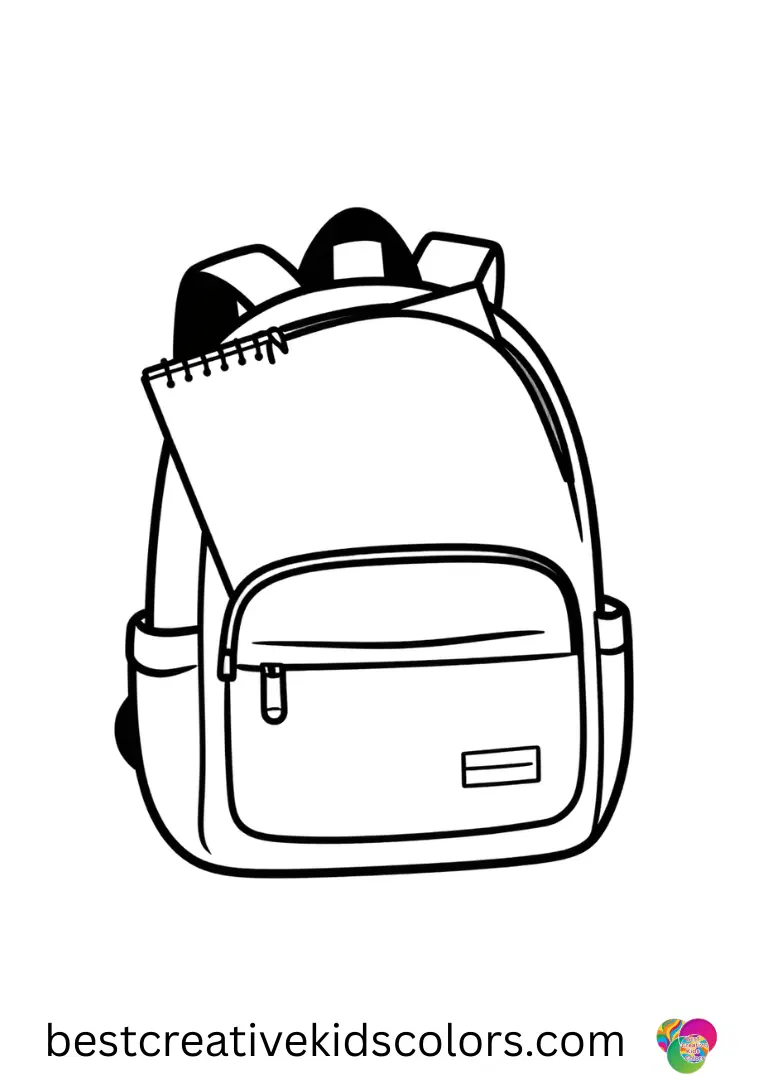 Sunrise flower quotes shows a notebook being slid into a backpack.