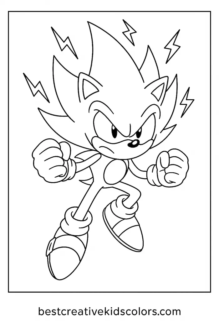 Super Sonic Coloring Pages – Fun and Easy for Kids