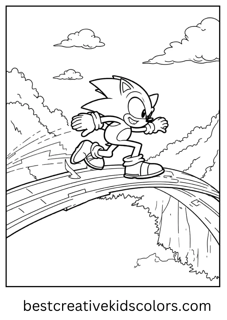 Super Sonic Printable Sheet – Golden Speed Hero