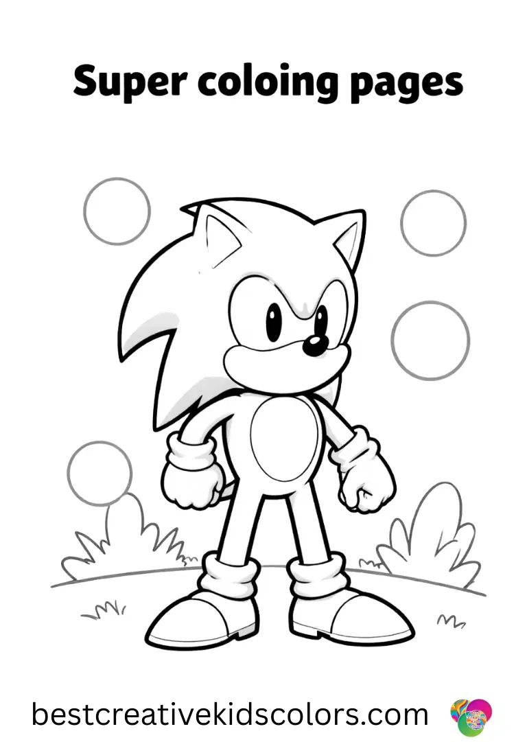 Super Sonic coloring pages