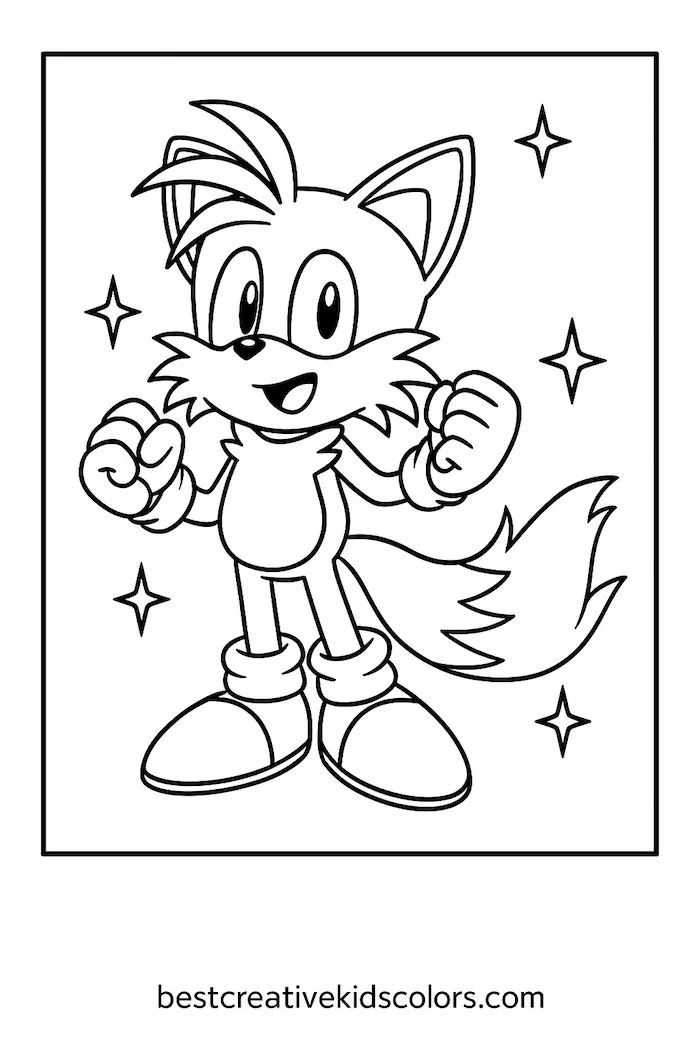 Tails From Sonic – Printable Pages Ready in Seconds