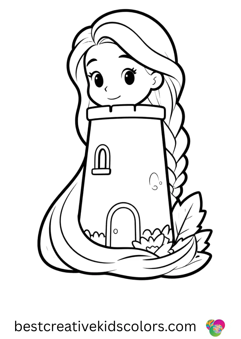Tangled coloring pages Help Rapunzel enjoy her tower garden adventures with fun, uncluttered coloring pages.