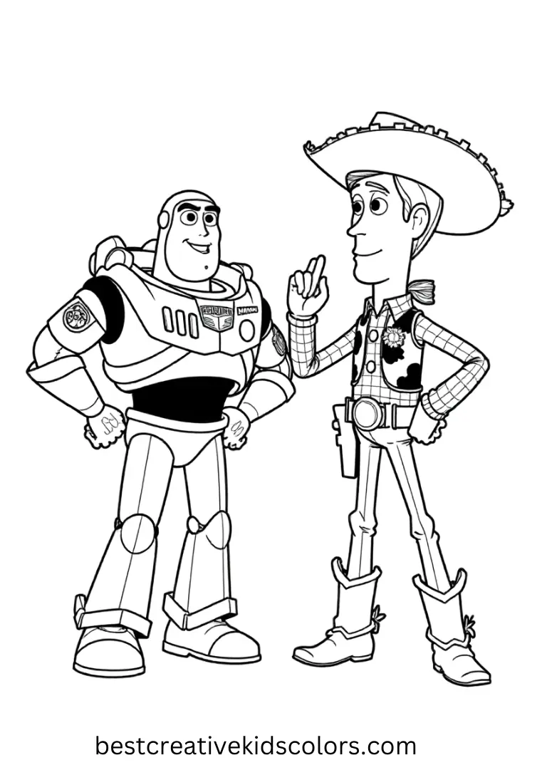 Help Buzz and Woody work together to explore floating islands.
