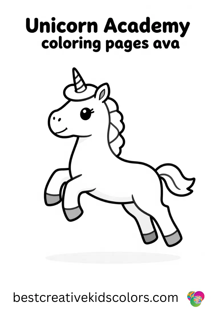 Unicorn Academy coloring pages ava