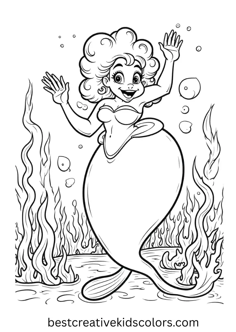 Ursula’s Undersea Mischief Disney Coloring Page Join Ursula causing playful trouble under the sea on Disney Coloring Pages.