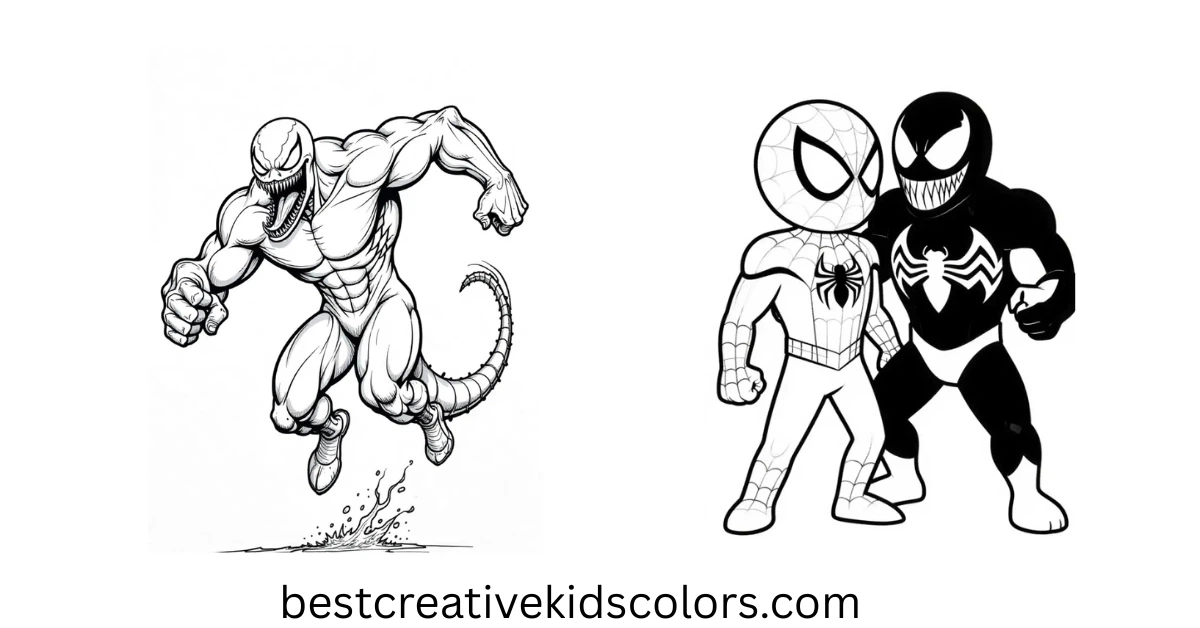 Venom and Carnage Coloring Pages – Printable Fun for Kids