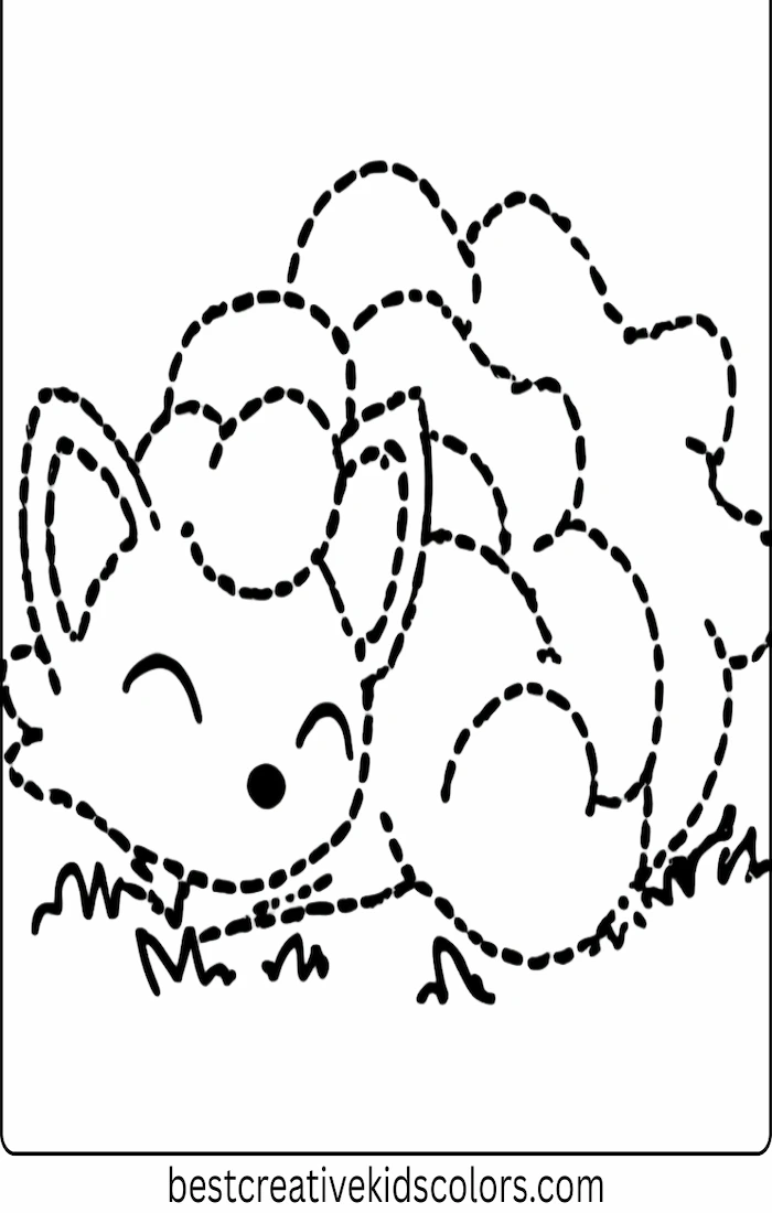 Vulpix Curled Up Sleeping