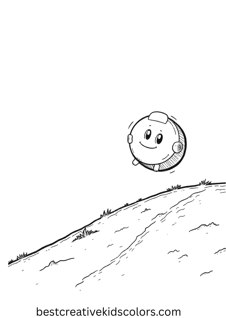 Zero coloring pages Nightmare Before Christmas Zero coloring pages Nightmare Before Christmas shows Zero floating sideways on a flat hill with stars above.