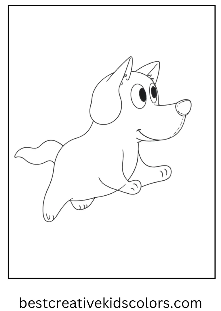 Zero the Ghost Dog Coloring Page Zero floats happily beside Jack with a glowing nose.