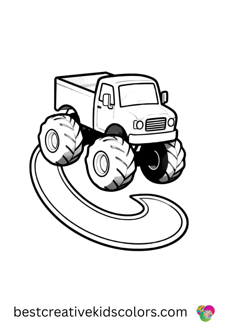 Zombie Monster Truck Coloring Sheets Stadium Dash