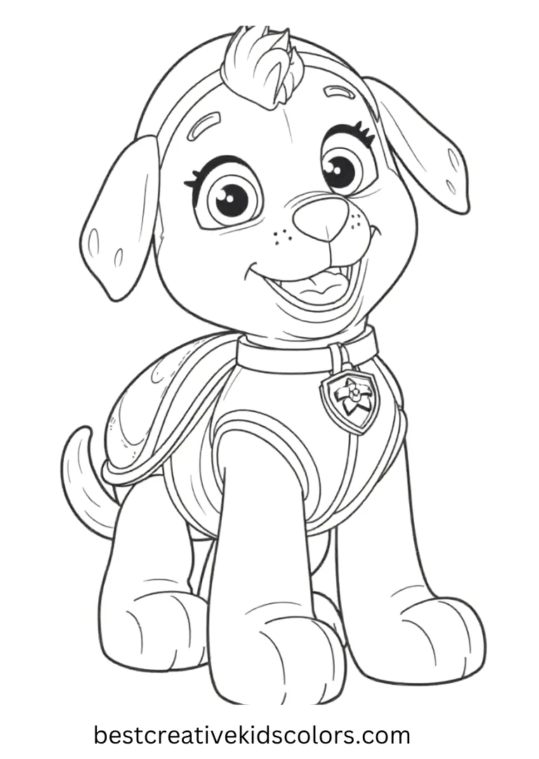 Zuma Paw Patrol Coloring Activity