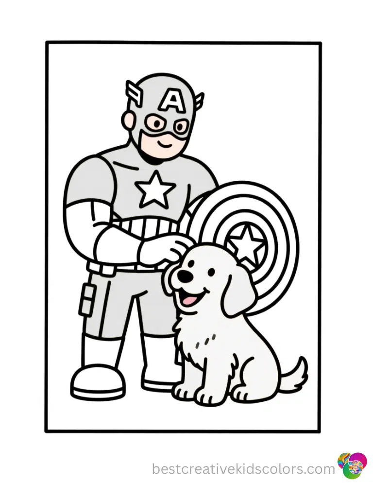Captain America tosses his heavy star shield across the room.