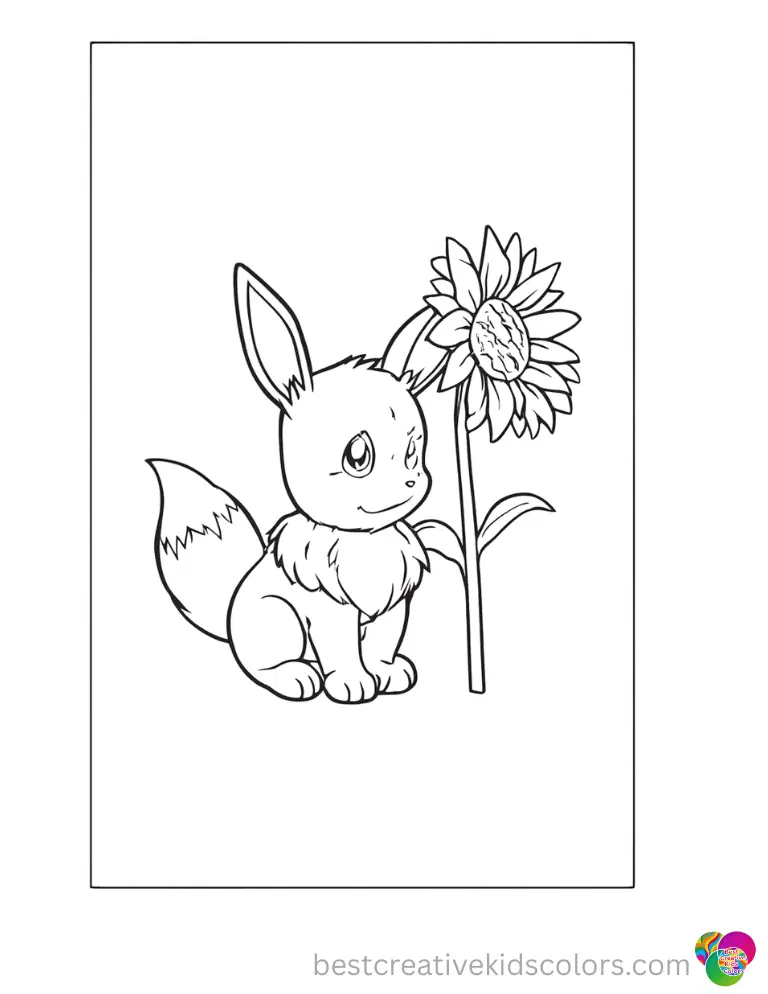 coloring pages of eevee