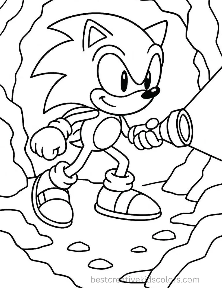 coloring pages of sonic the hedgehog