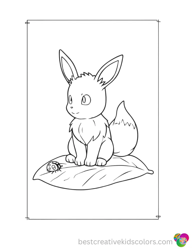 eevee coloring pages