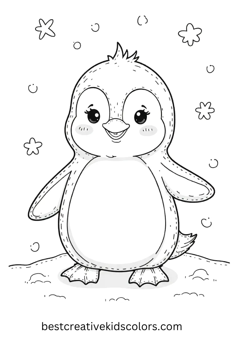 A happy sailboat rides soft waves with stars above, providing simple shapes for young colorers.