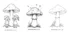 Cute Mushroom Coloring Pages Printable for Kids & Adults