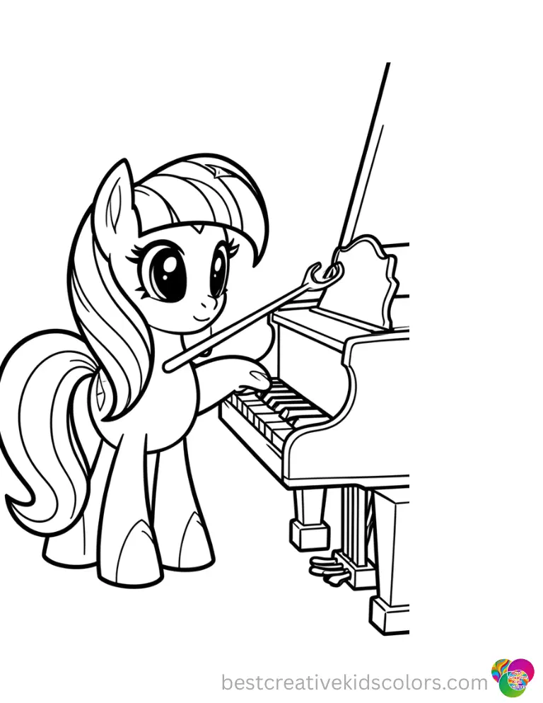 my little pony picture to color
