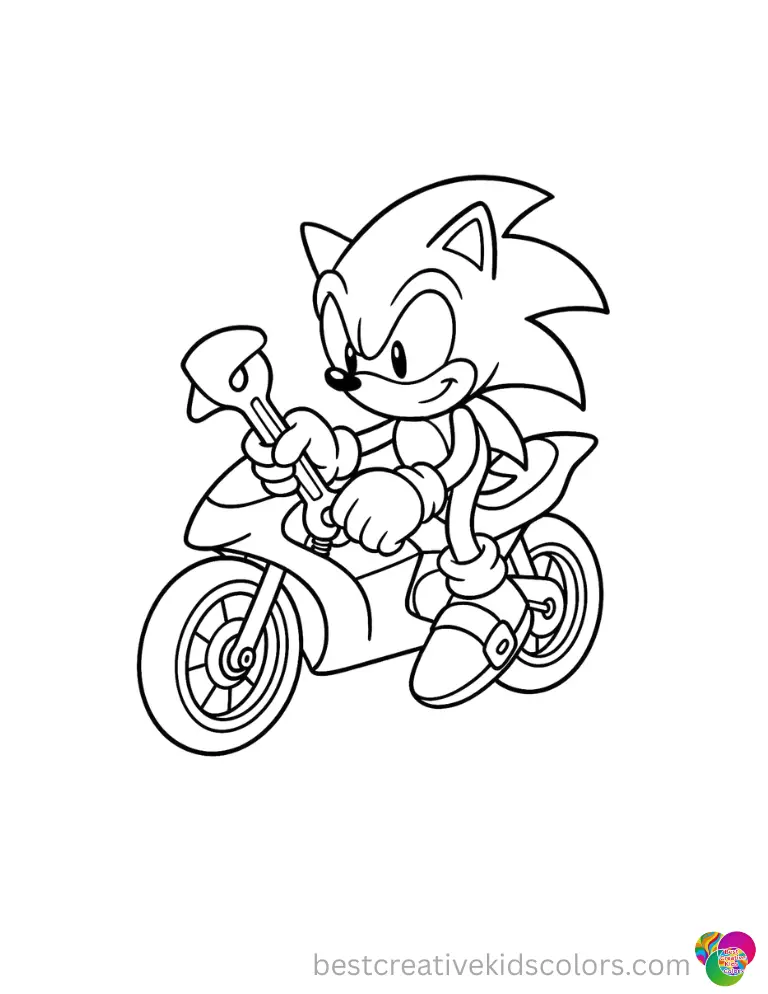 sonic coloring sheets