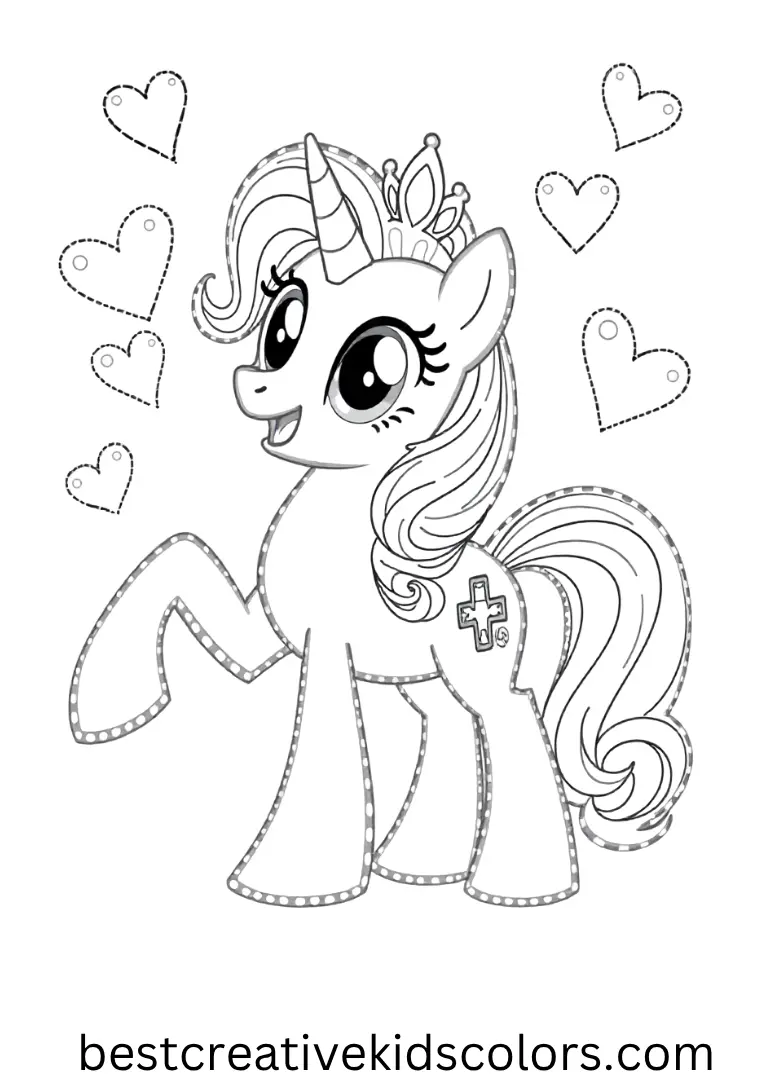 y Little Pony Princess Cadence Love Magic Coloring Page